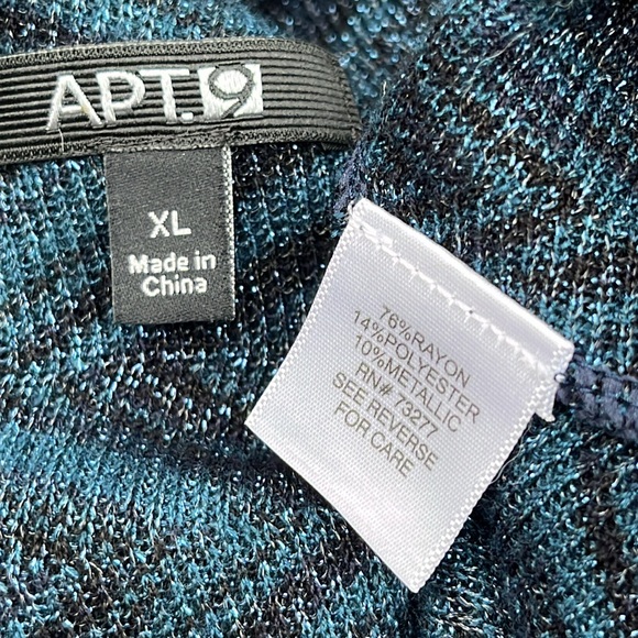 Apt. 9 sparkly open swing sweater jacket XL - Picture 4 of 7